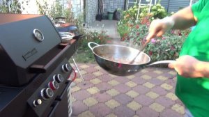 ВОК С ОВОЩАМИ, РИСОВОЙ ЛАПШОЙ И КАЛЬМАРОМ НА ГАЗОВОМ ГРИЛЕ PRIMELINER!)