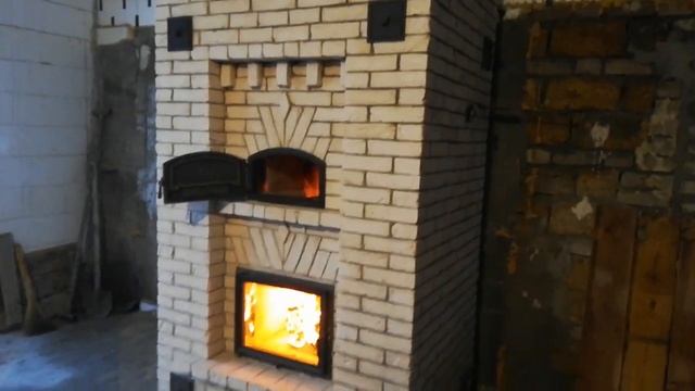 каминопечь с кирпича ручной формовки смотреть онлайн
