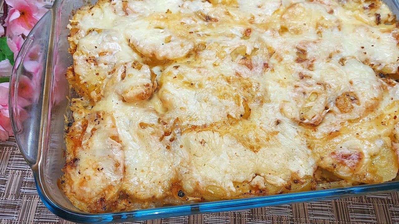 Быстрый и Простой Ужин. Сочная Куриная грудка в картофельной шубке.