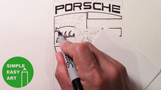 How to Draw the Porsche Logo смотреть онлайн