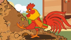 Петух и жемчужное зерно.  Анимация по басне Крылова