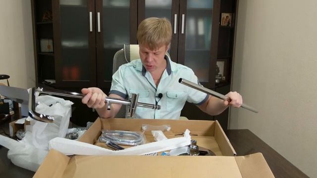 Душевая система из Китая. Система со смесителем, стойкой и тропическим душем. Распаковка и обзор смотреть онлайн