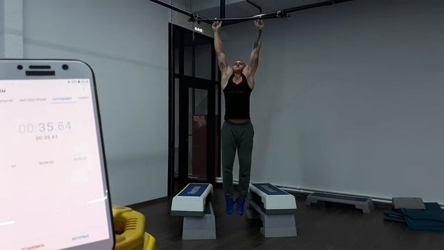 Наибольшая продолжительность виса на двух руках (80-90 кг) в России смотреть онлайн