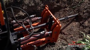 Подключение мини экскаватора к установке неуправляемого прокола