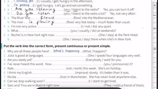 Simple Present and Continuous Important Exercise | English Language Class Nepali | IELTS in  Nepali