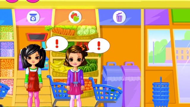 Магазин для детей - играем в продавцов и покупателей в игре Супермаркет от Bubadu * iOS | Android смотреть онлайн