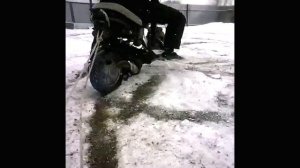 Зимняя мото покатушка на скутере