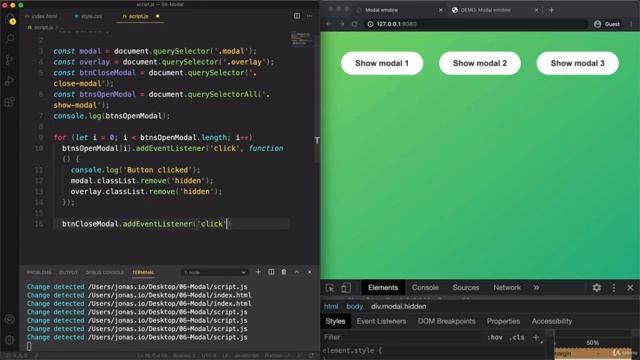 #22  JavaScript in the Browser DOM and Events Fundamentals