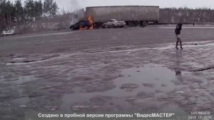 Подборка страшных ДТП с возгоранием