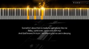 Ariana Grande - the boy is mine - Piano Karaoke Instrumental Cover with Lyrics