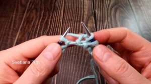 Как связать Идеальный узор для Шарфа Снуда или Палантина вязание спицами МК № 631