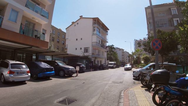 Alanya/Streets of Cleopatra Beach/Cafes Hotels/03 August[4K]