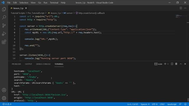 NodeJS: Web development for beginners Lesson-3: #URL