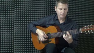 "Хоральная прелюдия Фа минор" И.С.Баха.(каподастр на 1 ладу) к/ф "Солярис"  ( для гитары)