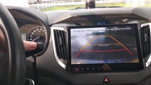 Работа форсунки на омывания задней камеры Хендай Крета.