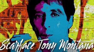 Scarface - Tony Montana | РИСУЮ постер по фильму - Лицо со шрамом