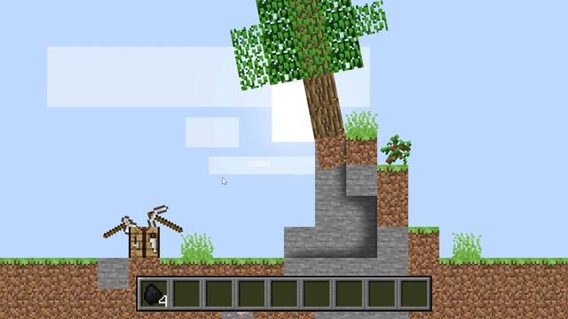 Рубка дерева в 2D Майнкрафт с физикой! Часть 2! #Майнкрафтв2d #2дмайнкрафт смотреть онлайн