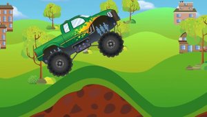 Monster Truck Hill Climb! | Monster Truck Kids Video!