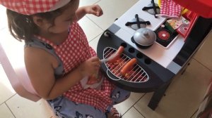 Детская кухня Tefal ОБЗОР вместе с Алиной //Kitchen Tefal Smoby for #kids unboxing