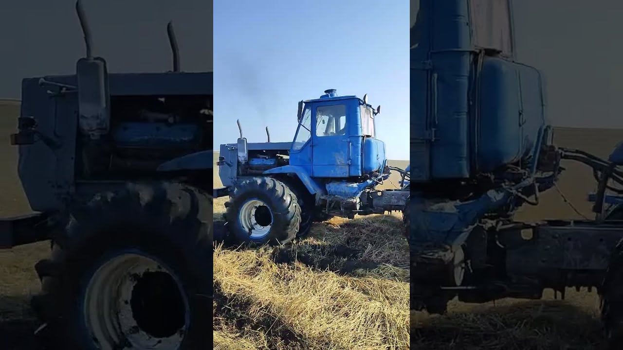 т-150к на спарке по болоту. смотреть онлайн