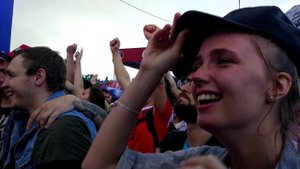 Испания - Россия! Фан-зона на Воробьевых во время матча!