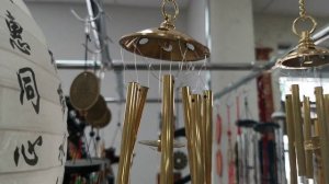 Музыка Ветра 6 трубочек средняя, латунь