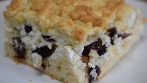 Тёртый пирог с творогом и клюквой готовлю всю осень, вкусно и просто!