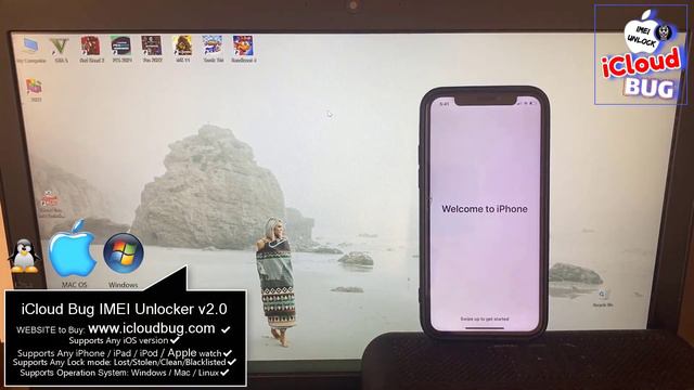 Remoção do iPhone bloqueado ao proprietário via número iMEI, desbloqueio do iCloud смотреть онлайн