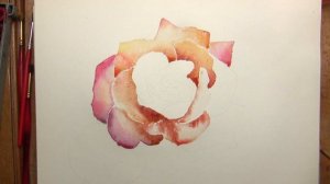 Нарисовать Розу. Учимся рисовать розу акварелью быстро