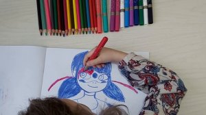 Раскраска Леди Баг Раскрашиваем ЛедиБаг цветными фломастерами / Lady Bag Coloring lady bug