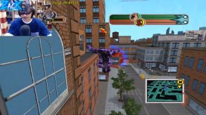 Что будет если за ВЕНОМА проходить гонку с Джонни Штормом в Ultimate Spider-Man ?!