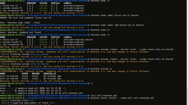 ATTX - Kontena.io deployment смотреть онлайн