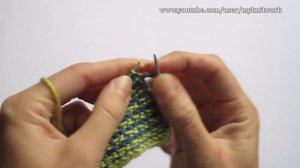 Вязание спицами. Цветные узоры спицами. Узор "Твид".