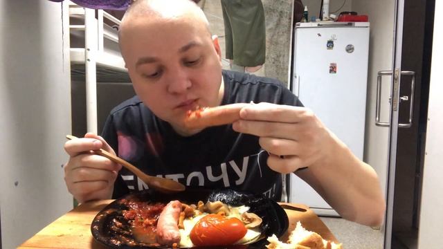 Сосисоны с пюре МУКБАНГ MUKBANG