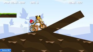 Angry Birds Bike Revenge - Angry Birds VS Green Piggies - Games Videos
