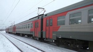 Приветливая ЭД2Т-0052 сообщением Екатеринбург-Пасс. — Дружинино отправляется с о.п. Электродепо