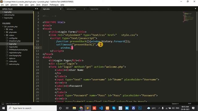 how to prevent browser from going back to login form page once user is logged in