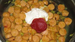 Сосиски с фунчозой