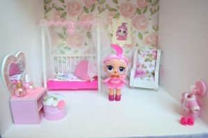 Мебель для кукол ЛОЛ и кукольный домик своими руками