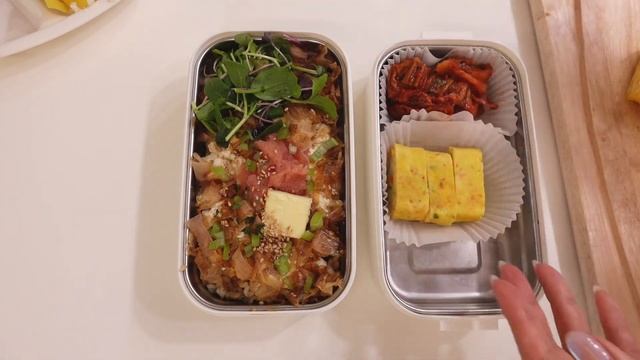 SUB)LA갈비 만들고, 편스토랑 명란버터밥 만들어 도시락 만드는 일상 | 도시락브이로그 |직장인남편 도시락만들기