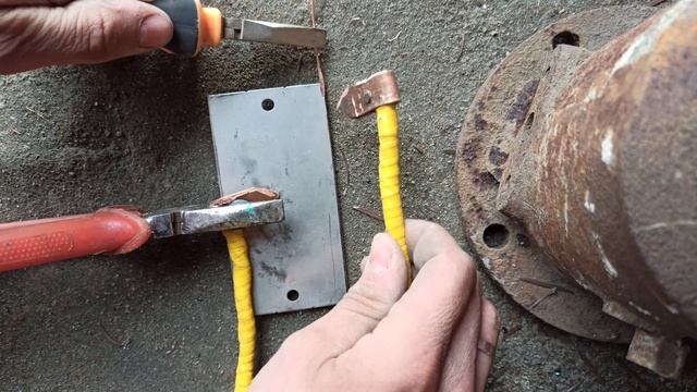 первая сварка нержавейки с медью.