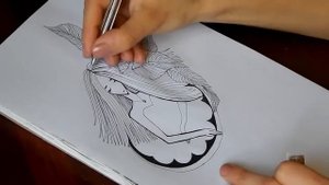 Рисуем гелевой ручкой