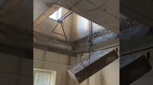 Алмазная резка проёма в плите перекрытия