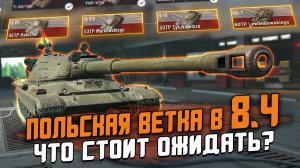 КАКОЙ БУДЕТ ВЕТКА ПОЛЬШИ В ОБНОВЛЕНИИ 8.4? 60ТП и все танки до него / Wot Blitz