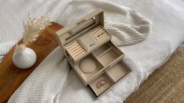 Шкатулка для украшений S-6209-4BE бежевый смотреть онлайн