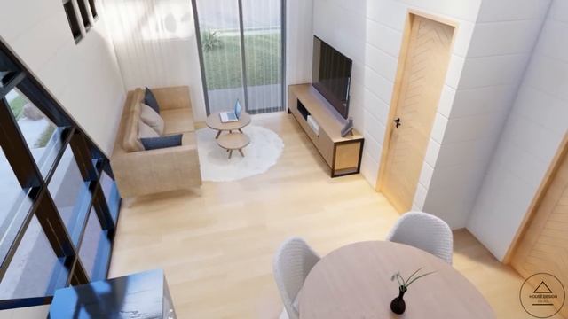 (6x7 Meters) Tiny House Design | 1 Bedroom House Tour смотреть онлайн