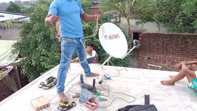 Airtel Digital Tv Installation Signal Setting//Airtel signal setting// LCD Tv Fitting смотреть онлайн