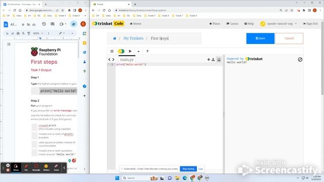 First Steps - Python