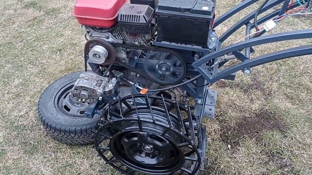 Самодельный мотоблок из КПП ВАЗ 2109 смотреть онлайн