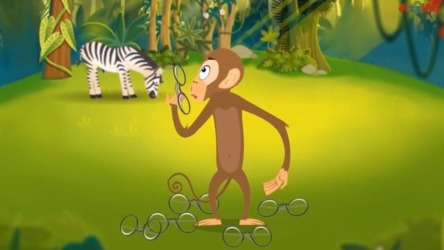 Мартышка и очки. Басня Крылова. Сказка для детей о глупой обезьяне смотреть онлайн